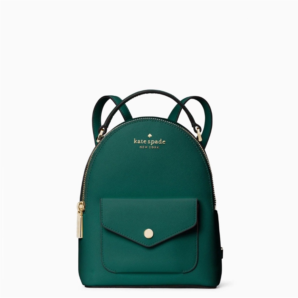 Kate spade Schuyler mini backpack, deep jade green NWT